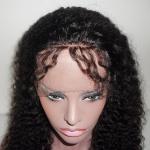 Afro Curl Virgin Human Hair Full Cuticle Brazilian Lace Wigs for african women