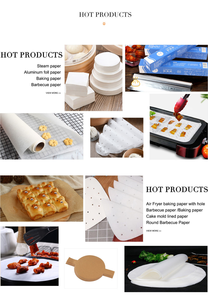 Custom Printed Baking Sandwich Hamburger Bread Coated Silicon Burger Patty Butcher Freezer Wrapping Parchment Paper