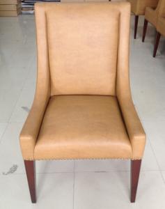 Quality wooden frame fabric/PU dining chair DC-0002 wholesale