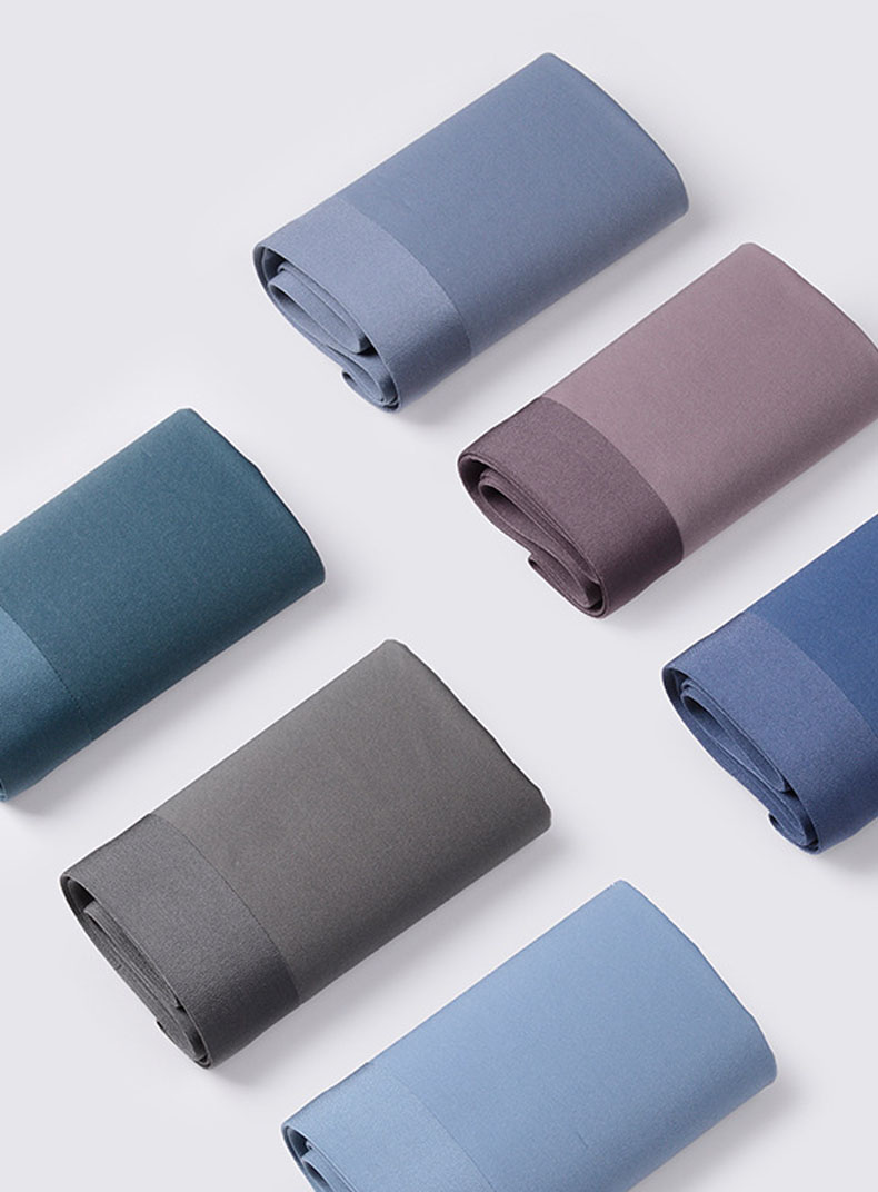100S Modal Double Sided Seamless Mens Pants Mid Waist Square Angle Ice Silk Inner Men'S Underwear