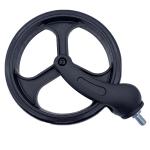 8 Inch PVC Black Replacement Caster Wheels For Wheelchair Casters