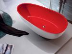 Acrylic Free Standing Soaking Tub SP1893 Eco Friendly Red Antibacterial
