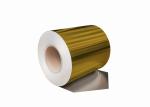 Metallic Gold Aluminium Colour Coated Coils For Decoration Composite Panel