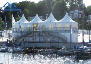 Quality Custom Printed Transparent Pagoda Tent For Business Ceremony Hall Projection Tent wholesale