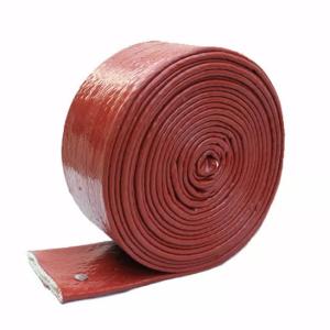 Quality Heat Insulation Silicone Coated Fiberglass Heat Shield Silicone Fire Sleeve wholesale