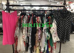 Quality Fashionable Used Womens Clothing South Korean Style Mixed Color Silk Blouse wholesale