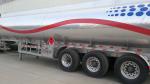 Aluminum 42000L Oil Tank Trailer , Diesel Fuel Tank Trailer With Two Compartment