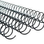 Black 14.7mm Spiral Metal Coil Binding Materials 4:1 Nylon Coated