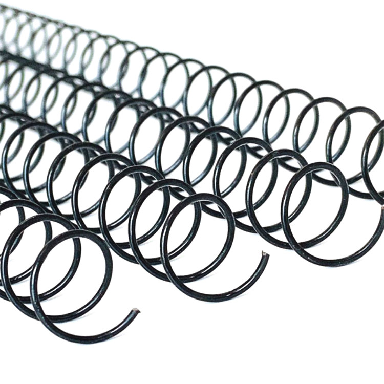 Black 14.7mm Spiral Metal Coil Binding Materials 4:1 Nylon Coated