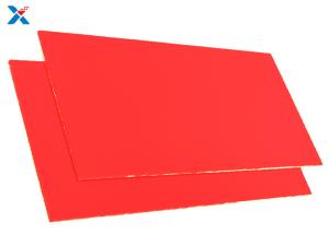 Quality OEM 1mm Plexiglass Extruded Acrylic Sheet Customized Red Color wholesale