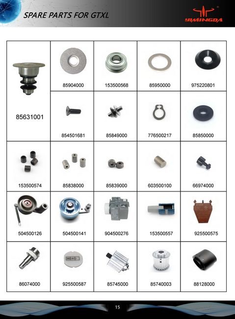 Auto Cutter Parts Practical Bristle Endcap Roll Formed Slat 88186000 For Cutter GTXL