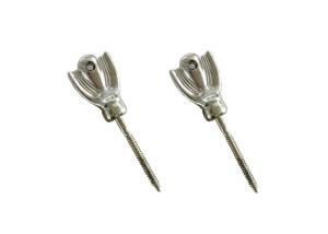 Quality Casket Fastening Silver Screw In Coffin , Customized Coffin Ornaments wholesale