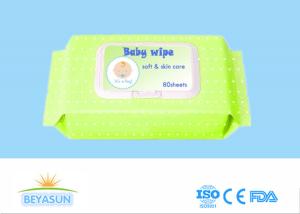 Quality 100 Pcs Disposable Wet Wipes , Biodegradable Baby Wipes CE / ISO Passed wholesale