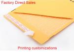 Padded Courier Kraft Paper Bubble Mailers 2 Sealing Sides Logo Printing Envelope
