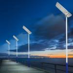 1423x396x95mm Integrated Led Solar Street Light 320w 8 Angles 16 Heads