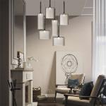 Nordic Creative LED Pendant Lamp For Restaurant Coffee Shop Spillray 30 glass