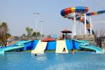 Fiberglass kids residential pool slide for water play / children water slides