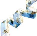 Multicolor Organza Christmas Ribbon 2.0mm 22.2mm Wide Organza Ribbon For Gifts