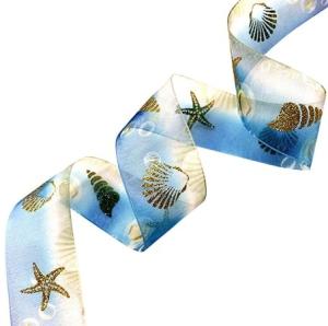Quality Multicolor Organza Christmas Ribbon 2.0mm 22.2mm Wide Organza Ribbon For Gifts Packing wholesale