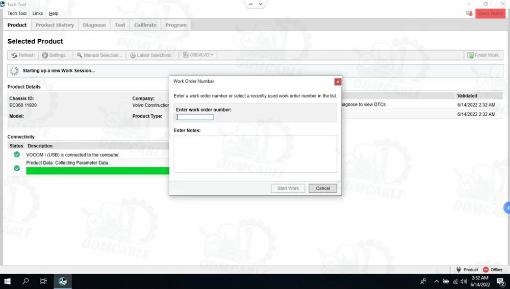 For vocom Vocom II 88894000+ V2.8PTT Dev2 Tool For vocom Truck Excavator Construction Diagnostic