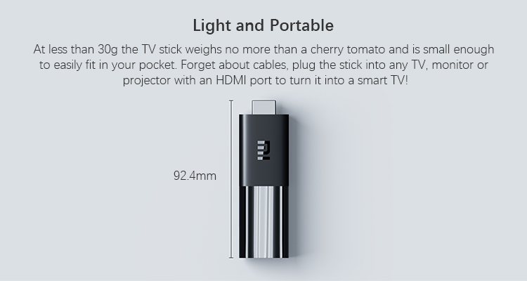 Xiaomi Mi Stick Android 9.0 Quad-core Assistant Netflix Xiaomi Mi Stick TV
