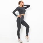 14 Colors Seamless Yoga Set Clothes High Elastic Sweat Wicking Hip Lift Sports