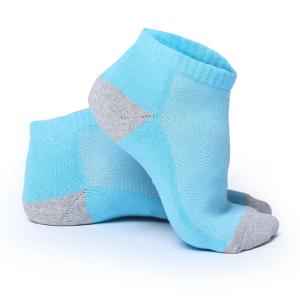 Quality Custom Mens/Women sport half cushion color toe/heel ankle socks wholesale