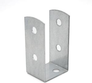 Quality Wooden U Post Brackets 4Pcs Thickness 2Mm Galvanised Zinc For Wall Anchorings wholesale