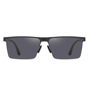 Quality Ultralight Metal Frame Sunglasses Double UV Coating , Male Sunglasses For Driving wholesale
