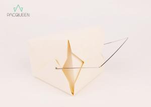 Quality Metal Handle Paper Takeaway Boxes Moisture Proof Food Services 8oz - 40oz wholesale