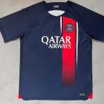 Dark Blue Fan Version Soccer Jersey 100% Polyester Durable