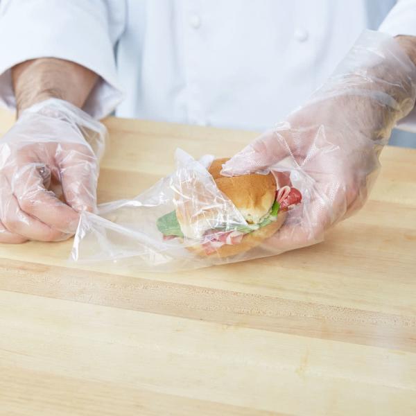 Plastic Sandwich Commercial Food Bags Clear Film Gravure Printing High