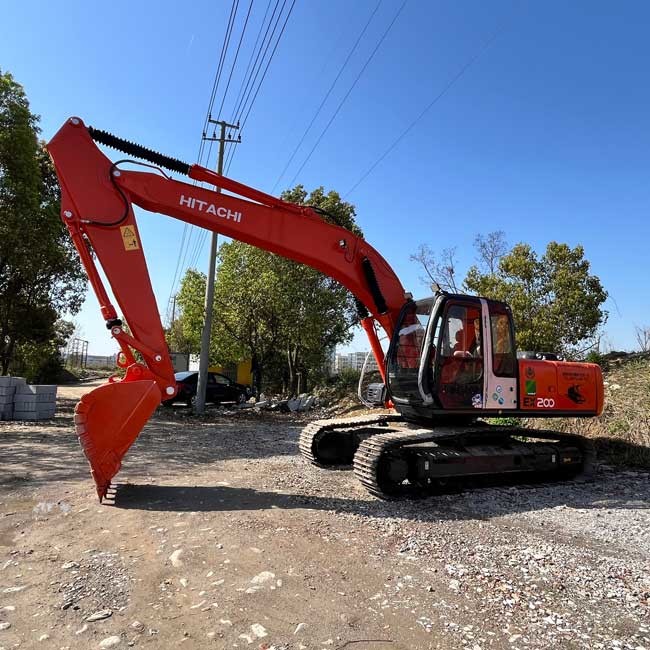Used Original Excavator HItachi EX200-5 Middle Crawl Excavator 0.8m3 Bucket Capacity
