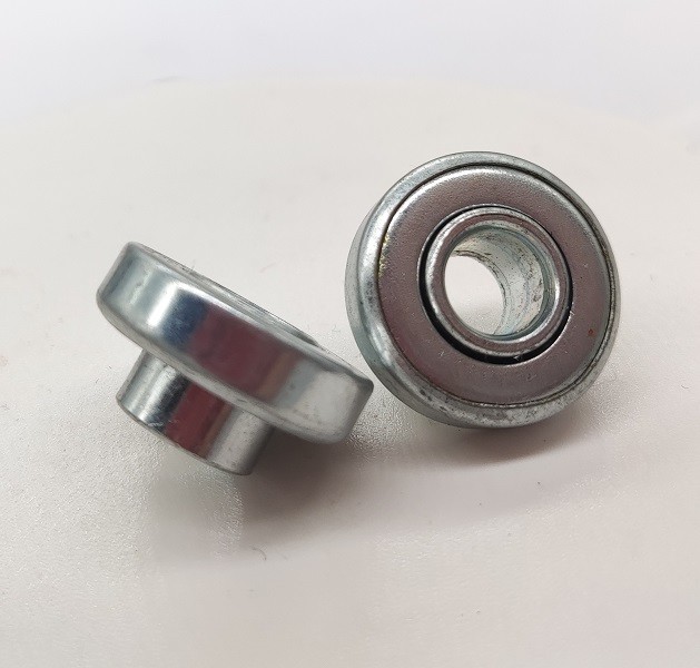 Stamped Steel Flanged Wheel Bearing 608z Non Standard For Skateboard