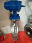 CF8 Stainless Steel Worm Gear Eccentric Butterfly Valve, Metal Seal Flange Type