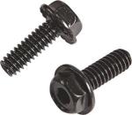 Black Oxide Flange Head Bolt , Hex Washer Bolt For Industry Furniture Machine