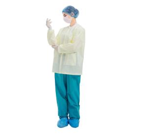 Quality FDA Disposable Lab Coats , Long Sleeves Disposable Hospital Scrubs wholesale