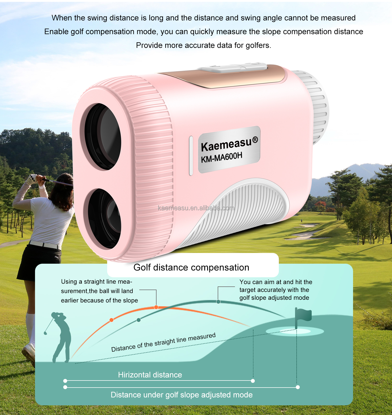 OEM Golf Slope Scope Laser Distance Meter Telescope Industrial Grade Golf Laser Rangefinders