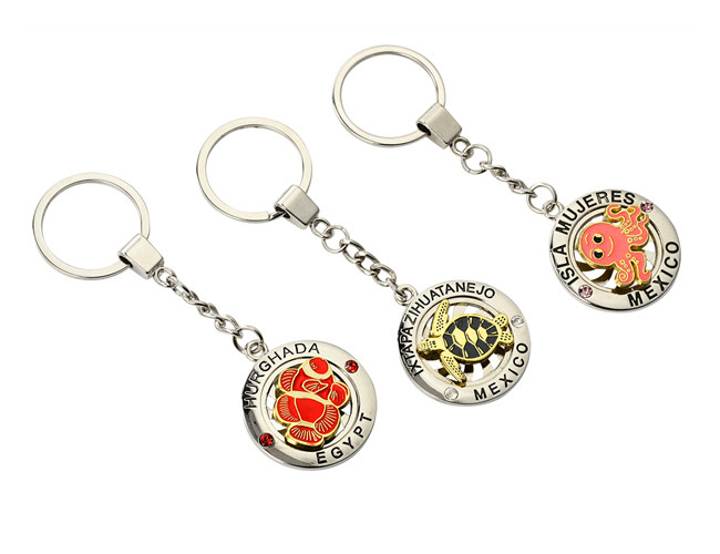 Pantone Cute Metal Keychain Local Souvenir Keyring Advertising Gift