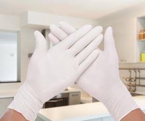 Quality Comfortable Powder Free Latex Gloves / Latex Medical Examination Gloves AQL 1.5 wholesale