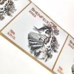 Silk Cloth Hot Stamping Personalised Wine Bottle Labels UV Printing Printable