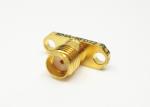 2 Holes Flange Mount SMA 50Ohm RF Female Connector
