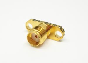 Quality 2 Holes Flange Mount SMA 50Ohm RF Female Connector wholesale