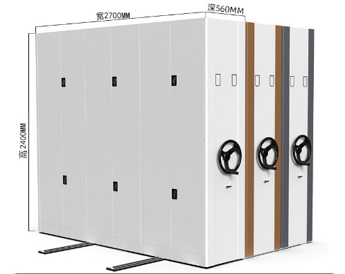Movable Manual File Cabinet Intensive Shelf For Customer Provided Archives