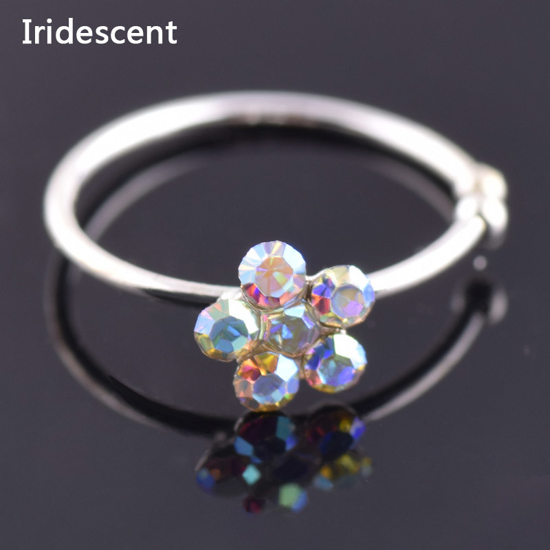 Trendy Colorful Nostril Stainless Nose Hoop Plum Nose Rings Clip On Nose Ring Fake Piercing Body Jewelry For Women