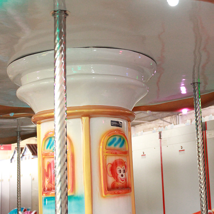 6 Players Amusement Park Carousel Rides Coin Operated Kids Arcade Game Machine