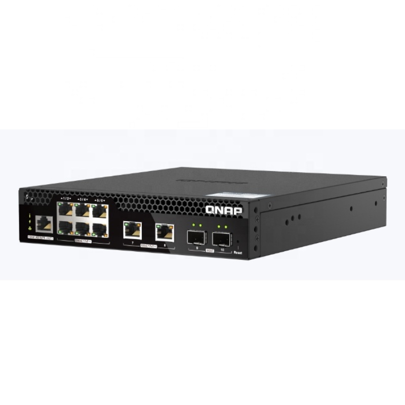 QSW-M2106PR-2S2T 2.5GbE 802.3bt PoE Port+ 10GbE 802.3bt PoE Port+10GbE SFP Optical Port Web-based NMS Switch