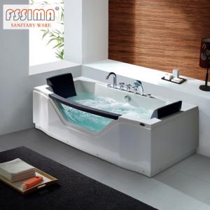 Quality 1700 X 800 Whirlpool Freestanding Hydrotherapy Bathtub Shower Combo Square wholesale