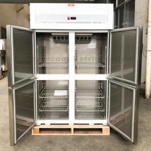 Quality AISI304 Commercial 4 Door Vertical Refrigerator Stainless Steel For Kitchen wholesale