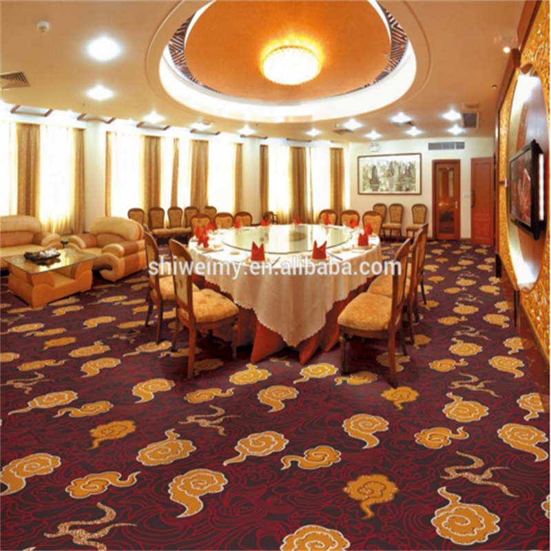 Traditional style mushroom cloud pattern Nylon carpet for hotel